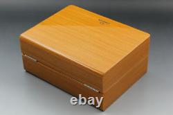 Omega Original Wooden Box Set Card Holder Manual White Outer Box Authentic