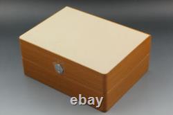Omega Original Wooden Box Set Card Holder Manual White Outer Box Authentic