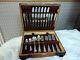 Oneida Stainless Steel Old Cutlery Set 45 Pieces In Wooden Box