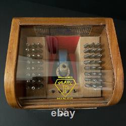 PEARL MINOR Watch Staking Riveting Tools Tagane Vintage Wooden Box Watchmaking