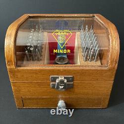 PEARL MINOR Watch Staking Riveting Tools Tagane Vintage Wooden Box Watchmaking