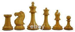 Paul Morphy Staunton 3.5 Chess Set in Golden Rose & Box Wood with Storage Box