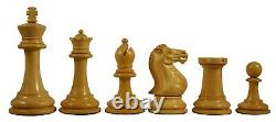 Paul Morphy Staunton 3.5 Chess Set in Golden Rose & Box Wood with Storage Box