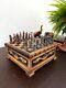 Personalized Chess Set, Unique Chess Board With Metal Chess Pieces, Box Chess