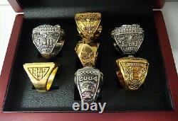 Philadelphia Eagles 7 Championship Custom Ring Set W Wooden Box. Foles McNabb