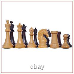Piatigorsky Cup 1862-1865 Reproduction 4.5 Chess Set Box wood Mahogany Colored