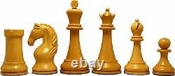 Piatigorsky Cup 1862-1865 Reproduction 4.5 Chess Set Box wood Mahogany Colored