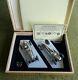 Pink Kar Chrome Bugatti And Auto Union 2 Car Presentation Set In Wooden Box