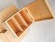 Plain Wooden Cd 3 Spaces Keepsake Storage Box / Wood Natural Boxes For Decoupage