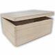 Plain Wooden Open Storage Chest / 30x20x13 Cm / Keepsake Box To Decorate Craft
