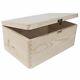 Plain Wooden Storage Chest With Clasp / 30x20x13 Cm / Keepsake Box To Decorate