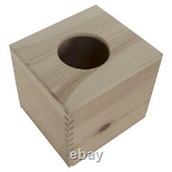 Plain Wooden Tissue Box With Sliding Bottom / Craft Decoupage Pinewood Boxes