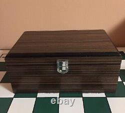 Plastic Chess Set 4.25 King- Extra Heavy Weighted with Wooden Box