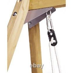 Plum 2 In 1 Wooden Growing Swing Set New & Boxed