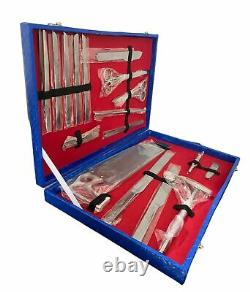 Post Mortem Instrument Set / Autopsy / Dissection Kit Anatomy 19Pcs Wooden Box