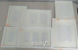 Pottery Barn Wood Gallery Frames in a Box Modern White Set of 6 READ #9001M