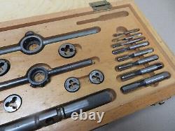 Presto M3 To M10 ISO Metric HSS Tap & Die Set In Wooden Box Excellent Con SIL2