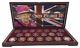 Queen Elizabeth Ii 20 Portrait Coins Wooden Box Set