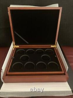 Queens Beast 2 oz Silver Coin Set & Wooden Presentation Box 9 Coins & Box