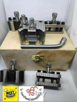 Quick Change Toolpost Set 5 Pieces Set T37 For Myford ML7 Wooden Box