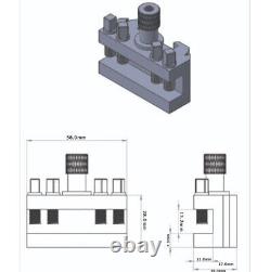 Quick Change Toolpost Set 5 Pieces Set T37 Myford ML7 Wooden Box UK