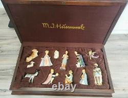 RARE IN WOODEN BOX Goebel Hummel Nativity Set