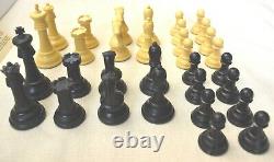 RARE, Old DRUEKE CHESS Set Weighted 36H withOriginal Wood Box. The Players Choice