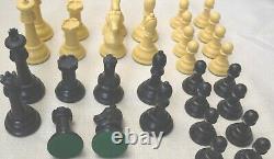 RARE, Old DRUEKE CHESS Set Weighted 36H withOriginal Wood Box. The Players Choice