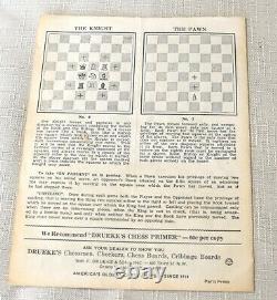 RARE, Old DRUEKE CHESS Set Weighted 36H withOriginal Wood Box. The Players Choice