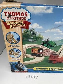RARE Thomas & Friends Wooden Railway Train Boulder Mountain Set NEW Open Box