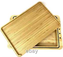 RAW SPIRIT BOX Wooden Rolling Tray Box with Cones, Papers and Tips Set