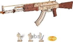 ROKR 3D Wooden Puzzle Rubber Band Gun Model Kits Building Kit Teens Adults Gifts