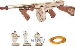 ROKR 3D Wooden Puzzle Rubber Band Gun Model Kits Building Kit Teens Adults Gifts