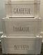 Rae Dunn White Washed Wood Box Hinged Lid Set Grateful Thankful & Blessed New