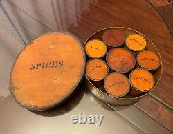 Rare Antique 19th Century Set of Bentwood Shaker Spice Boxes