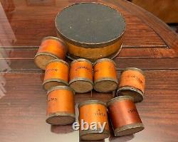 Rare Antique 19th Century Set of Bentwood Shaker Spice Boxes