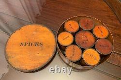 Rare Antique 19th Century Set of Bentwood Shaker Spice Boxes