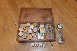 Rare Antique Chemistry Set in Wooden box