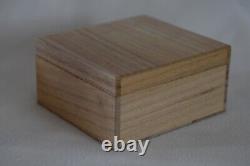Rare Japanese Antique Wooden ornamental box brown INRO Netsuke 2 sets (b160)