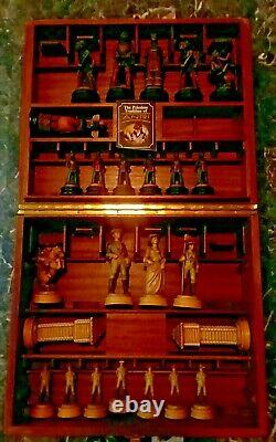 Rare Vintage Anri Far West Chess Set #71806 In Anri Wood Box Missing 7 Pieces