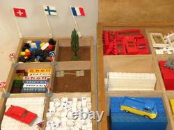 Rare toy large wooden case vintage set wood wooden box lego system oh 1/87