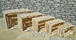 Reclaimed Pine Decorative Storage Display Crates Boxes Rope Handles Handmade
