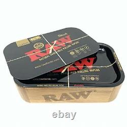 Reds Exclusive Tips RAW Wooden Cache Box Set with Tray and Magnetic Cover