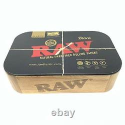 Reds Exclusive Tips RAW Wooden Cache Box Set with Tray and Magnetic Cover