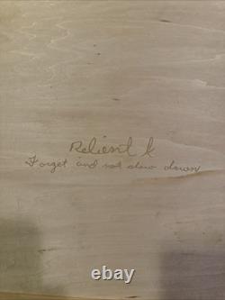 Relient K Forget And Not Slow Down LP Wooden Box Set Yellow Vinyl RARE FIND