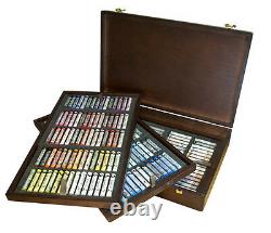 Rembrandt Artists Full Size Soft Pastels Wooden Box Set 225 Assorted