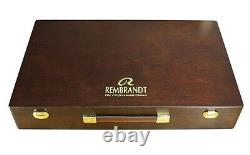 Rembrandt Artists Full Size Soft Pastels Wooden Box Set 225 Assorted