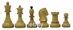 Reproduction 1950 Dubrovnik 3.75 Vintage Chess Set Box wood & Mahogany Stained