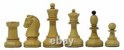 Reproduction 1950 Dubrovnik 3.75 Vintage Chess Set Box wood & Mahogany Stained