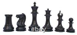 Reproduction Jaques Circa 1870-74 Staunton 4.4 Chess Set Box Wood & Ebony Wood